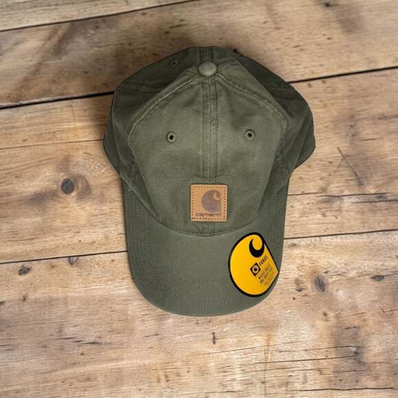 Carhartt Accessories - NWT Carhartt Force Cotton Canvas Cap One Size Army Green AH0289